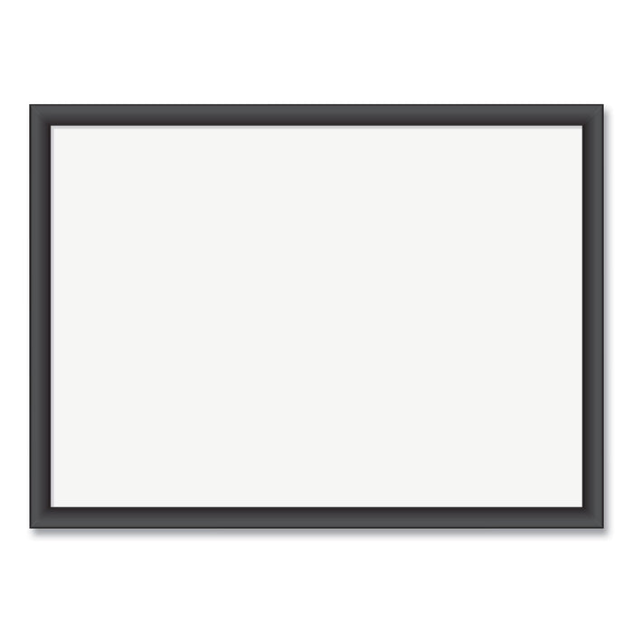 U Brands Magnetic Dry Erase Board with MDF Frame, 24 x 18, White Surface, Black Frame