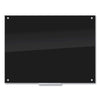 U Brands Black Glass Dry Erase Board, 48 x 36