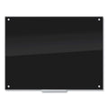 U Brands Black Glass Dry Erase Board, 48 x 36
