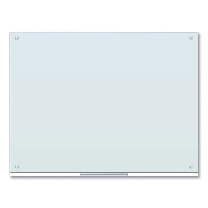 U Brands Glass Dry Erase Board, 48 x 36, White Surface