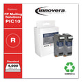 Innovera Compatible Red Postage Meter Ink, Replacement for PIC10, 4,000 Page-Yield, 2/Pack