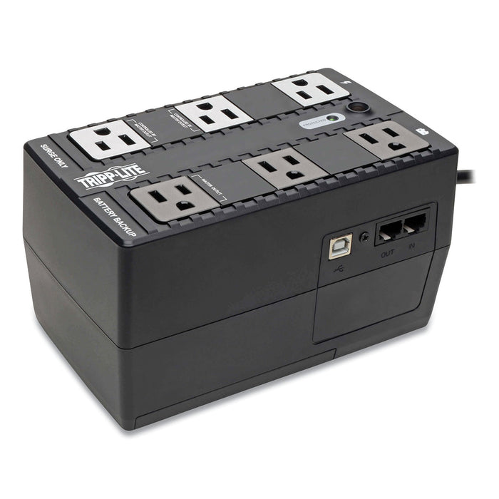 Tripp Lite ECO Series Energy-Saving Standby UPS, 6 Outlets, 350 VA, 316 J