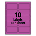 Avery High-Visibility Permanent Laser ID Labels, 2 x 4, Neon Magenta, 1000/Box