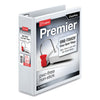 Cardinal Premier Easy Open ClearVue Locking Slant-D Ring Binder, 3 Rings, 2" Capacity, 11 x 8.5, White