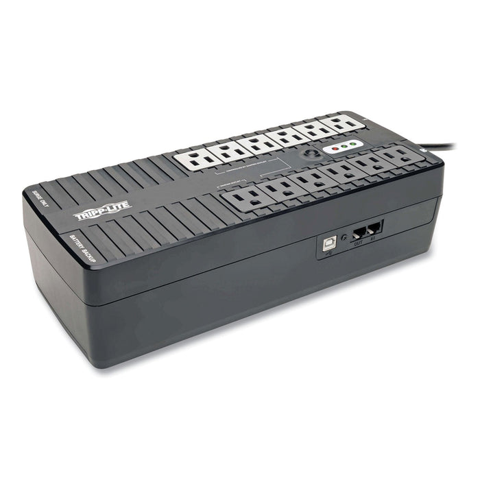 Tripp Lite ECO Series Energy-Saving Standby UPS with USB, 12 Outlets, 750 VA, 420 J