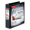 Cardinal Premier Easy Open ClearVue Locking Slant-D Ring Binder, 3 Rings, 2" Capacity, 11 x 8.5, Black
