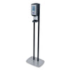 PURELL CS6 Hand Sanitizer Floor Stand with Dispenser, 1,200 mL, 13.5 x 5 x 28.5, Graphite/Silver