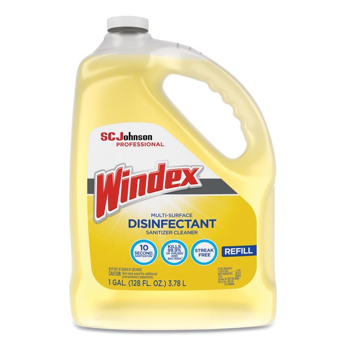 Windex Multi-Surface Disinfectant Cleaner, Citrus, 1 gal Bottle