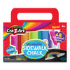 Cra-Z-Art Washable Sidewalk Chalk, Triangle Shaped, 12.63", 48 Assorted Bright Colors, 48 Sticks/Set