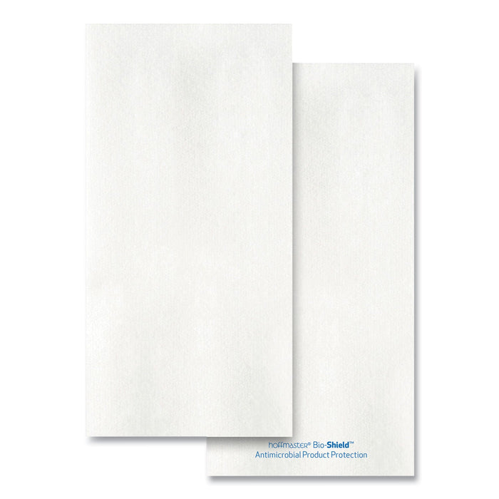 Hoffmaster Bio-shield Dinner Napkins, 1-Ply, 17 x 17, 4.25 x 8.5 Folded, White, 300/Carton