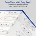 Avery Round Print-to-the Edge Labels with SureFeed and EasyPeel, 1.67" dia, Glossy Clear, 500/PK