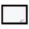Quartet Home Decor Magnetic Dry Erase Board, 23 x 17, Black Wood Frame