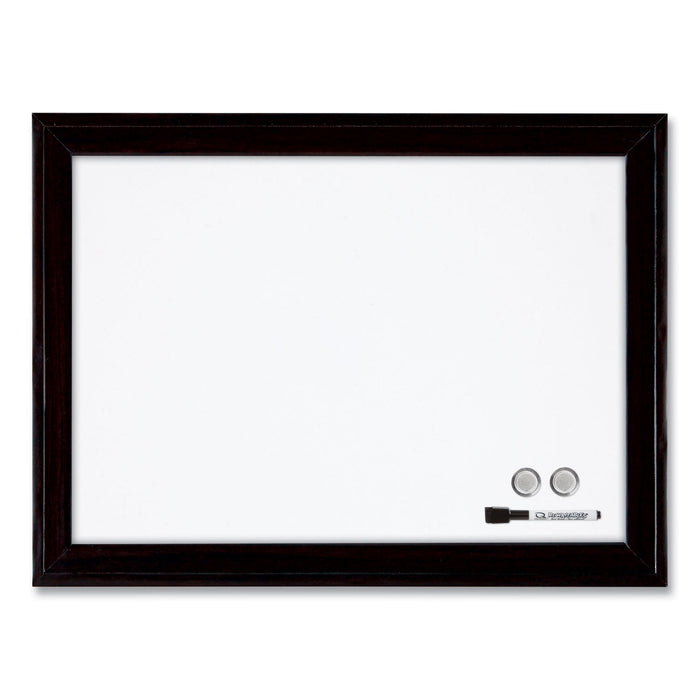 Quartet Home Decor Magnetic Dry Erase Board, 23 x 17, Black Wood Frame