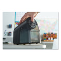 X-ACTO Model 1670 School Pro Classroom Electric Pencil Sharpener, AC-Powered, 4 x 7.5 x 7.5, Black/Gray/Smoke