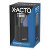 X-ACTO Model 1799 Powerhouse Office Electric Pencil Sharpener, AC-Powered, 3 x 3 x 7, Black/Silver/Smoke