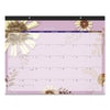 AT-A-GLANCE Paper Flowers Desk Pad, Floral Artwork, 22 x 17, Black Binding, Clear Corners, 12-Month (Jan to Dec): 2023
