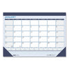 House of Doolittle Recycled Contempo Desk Pad Calendar, 22 x 17, White/Blue Sheets, Blue Binding, Blue Corners, 12-Month (Jan to Dec): 2023