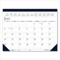 House of Doolittle Recycled Academic Desk Pad Calendar, 18.5 x 13, White/Blue Sheets, Blue Binding/Corners, 14-Month (July to Aug): 2022 to 2023