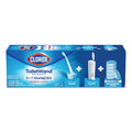Clorox ToiletWand Disposable Toilet Cleaning System: Handle, Caddy and Refills, White, 6/Carton