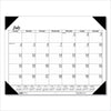 House of Doolittle Recycled Economy Academic Desk Pad Calendar, 22 x 17, White/Black Sheets, Black Binding/Corners,14-Month(July-Aug): 2022-2023