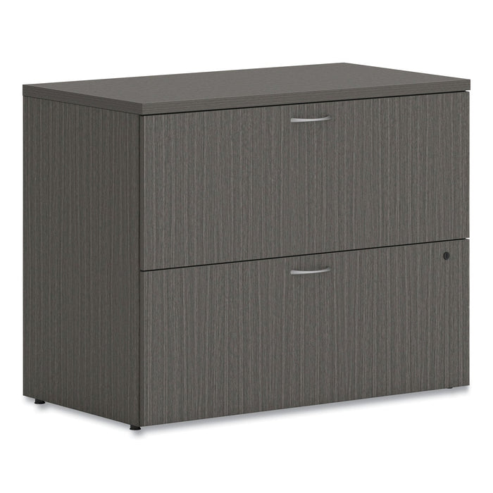 HON Mod Lateral File, 2 Legal/Letter-Size File Drawers, Slate Teak, 36" x 20" x 29"