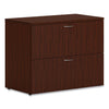 HON Mod Lateral File, 2 Legal/Letter-Size File Drawers, Traditional Mahogany, 36" x 20" x 29"