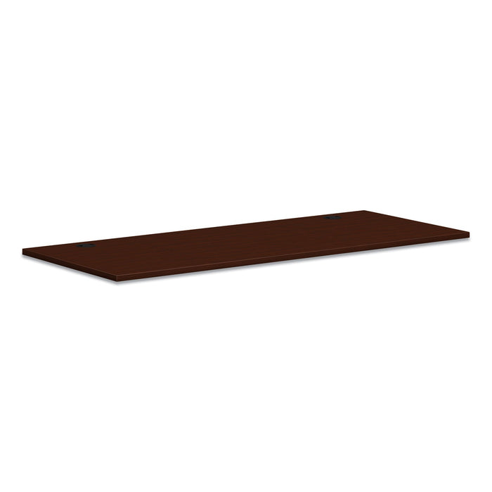 HON Mod Worksurface, Rectangular, 72w x 30d, Traditional Mahogany