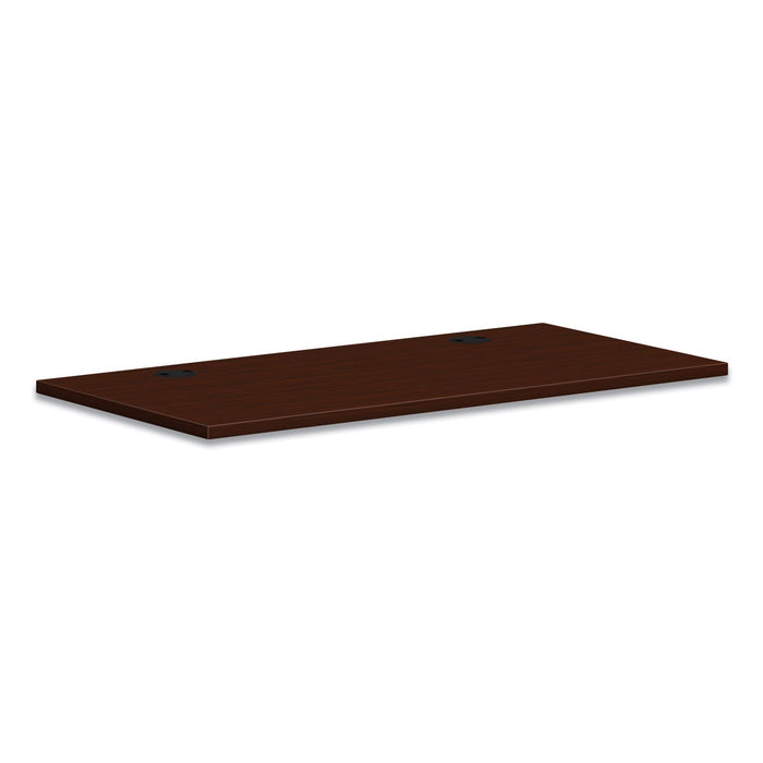 HON Mod Worksurface, Rectangular, 48w x 24d, Traditional Mahogany
