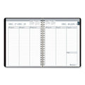 House of Doolittle Recycled Weekly Appointment Book Ruled without Appointment Times, 8.75 x 6.88, Black Cover, 12-Month (Jan to Dec): 2023