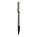 uniball Deluxe Roller Ball Pen, Stick, Fine 0.7 mm, Black Ink, Champagne Barrel, Dozen