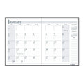 House of Doolittle Recycled Ruled 14-Month Planner with Stitched Leatherette Cover, 10 x 7, Black Cover, 14-Month (Dec to Jan): 2022 to 2024