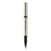 uniball Deluxe Roller Ball Pen, Stick, Fine 0.7 mm, Blue Ink, Champagne Barrel, Dozen