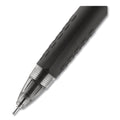 uniball Signo 207 Needle Point Gel Pen, Retractable, Medium 0.7 mm, Black Ink, Black Barrel, Dozen