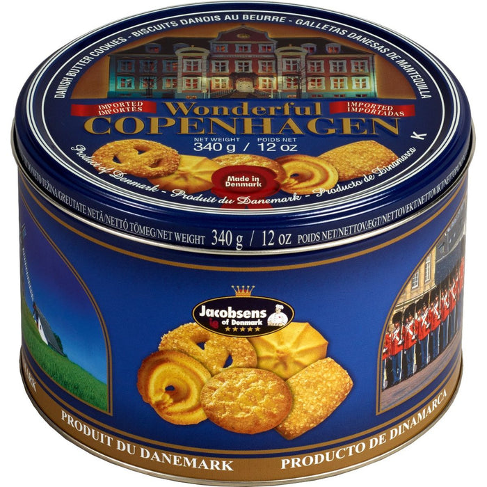 Wonderful Copenhagen Jacobsens Danish Butter Cookies In Tin by Pasteur Pharmacy