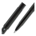 uniball ONYX Roller Ball Pen, Stick, Fine 0.7 mm, Black Ink, Black Matte Barrel, 72/Pack