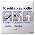 Clorox Bleach Foamer Bathroom Spray, Original, 30 oz Spray Bottle, 9/Carton