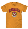 Harvard Veritas Shield College T-Shirt - Mustard Yellow