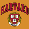 Harvard Veritas Shield College T-Shirt - Mustard Yellow by Tee Luv