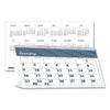 House of Doolittle Bar Harbor Recycled Desk Tent Monthly Calendar, Bar Harbor Artwork, 7 x 4.25, White/Blue/Gray Sheets, 2023
