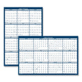 House of Doolittle Recycled Poster Style Reversible/Erasable Yearly Wall Calendar, 18 x 24, White/Blue/Gray Sheets, 12-Month (Jan to Dec): 2023