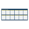 House of Doolittle Recycled Reversible Yearly Wall Planner, 60 x 26, White/Blue/Yellow Sheets, 12-Month (Jan to Dec): 2023