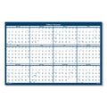 House of Doolittle Recycled Poster Style Reversible/Erasable Yearly Wall Calendar, 66 x 33, White/Blue/Gray Sheets, 12-Month (Jan to Dec): 2023