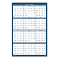 House of Doolittle Recycled Yearly Reversible Wall Calendar Non-Laminated, 24 x 37, White/Blue Sheets, 12-Month (Jan to Dec): 2023