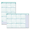 House of Doolittle Express Track Recycled Reversible/Erasable Yearly Wall Calendar, 24 x 37, White/Teal Sheets, 12-Month (Jan to Dec): 2023