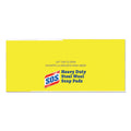 S.O.S. Steel Wool Soap Pads, 2.5 x 2.5, Steel, 15 Pads/Box, 12 Boxes/Carton