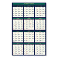 House of Doolittle Four Seasons Business/Academic Recycled Wall Calendar, 24 x 37, 12-Month (July-June): 2022-2023, 12-Month (Jan to Dec): 2023