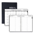House of Doolittle 24/7 Recycled Daily Appointment Book/Monthly Planner, 10 x 7, Black Cover, 12-Month (Jan to Dec): 2023