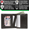 The Waltlet - Maximum Storage RFID Secure Minimalist Wallet by ID Stronghold
