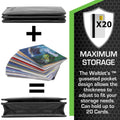 The Waltlet - Maximum Storage RFID Secure Minimalist Wallet by ID Stronghold