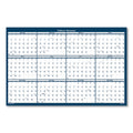 House of Doolittle Recycled Poster Style Reversible/Erasable Yearly Wall Calendar, 18 x 24, White/Blue/Gray Sheets, 12-Month (Jan to Dec): 2023